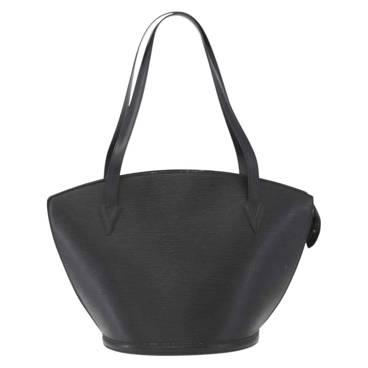 Louis Vuitton Saint Jacques Handbag Epi Leather Black Leather Shoulder Bag