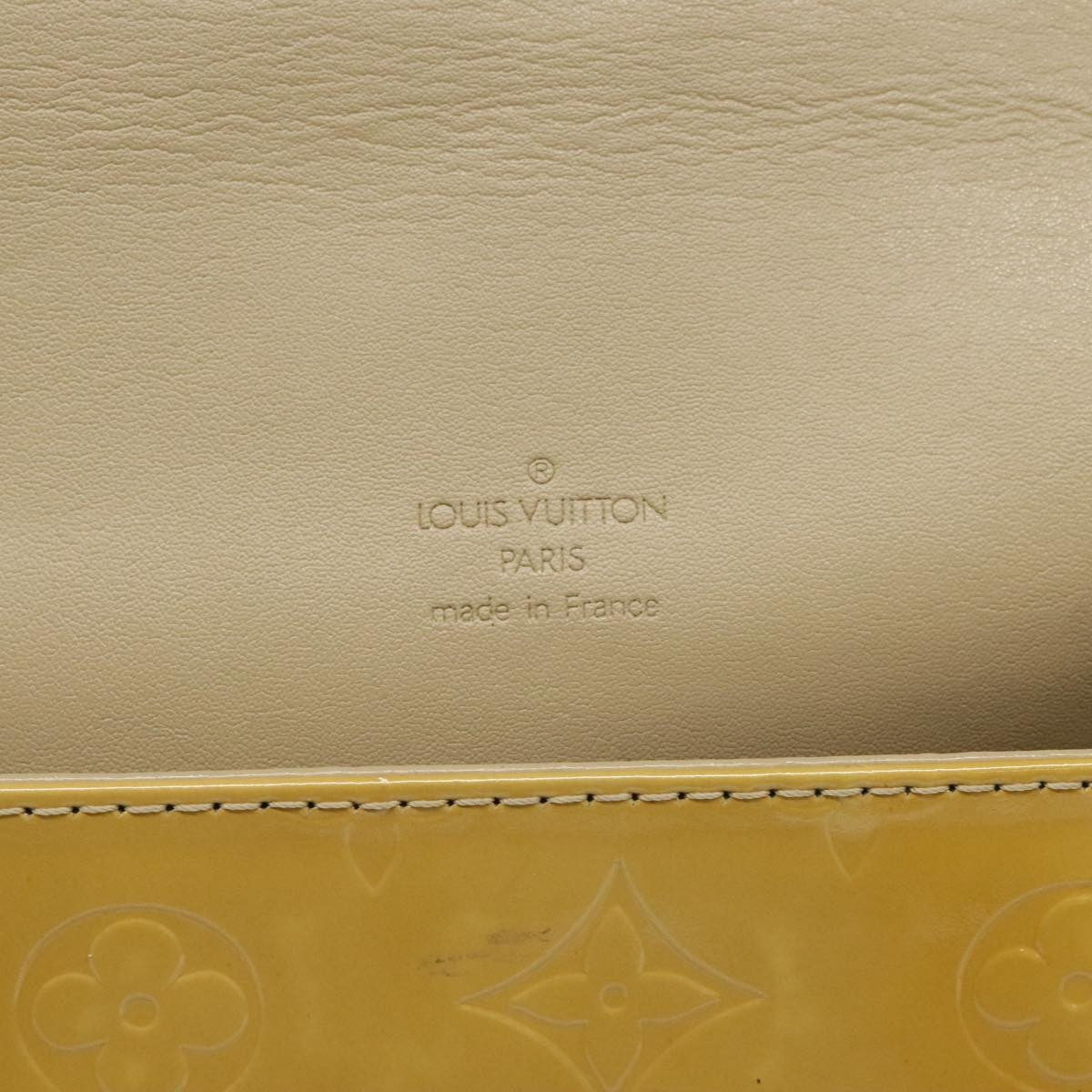 Louis Vuitton Thompson Street Handbag Monogram Vernis Beige Patent_Leather Bag