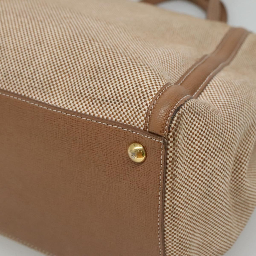 Fendi 2Jours Bag Canvas Beige Canvas Tote Bag Bag