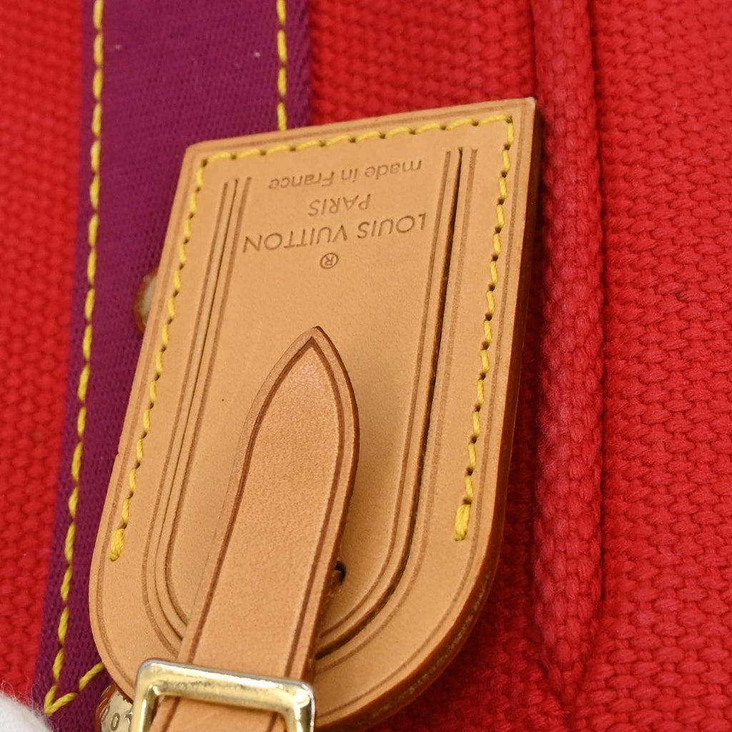 Louis Vuitton Antigua Tote Canvas Red Canvas Tote Bag