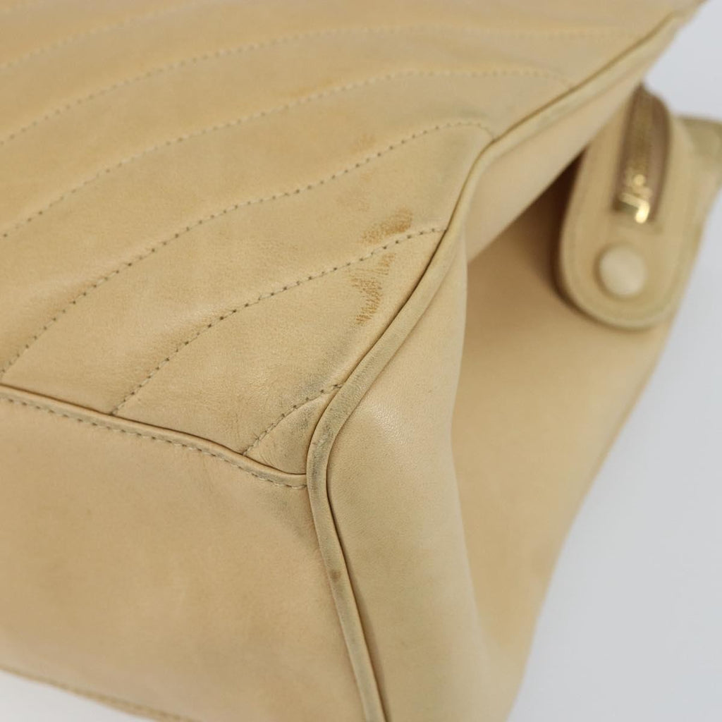 Chanel Vintage Convertible Tote Chevron Lambskin Beige Leather Tote Bag Bag