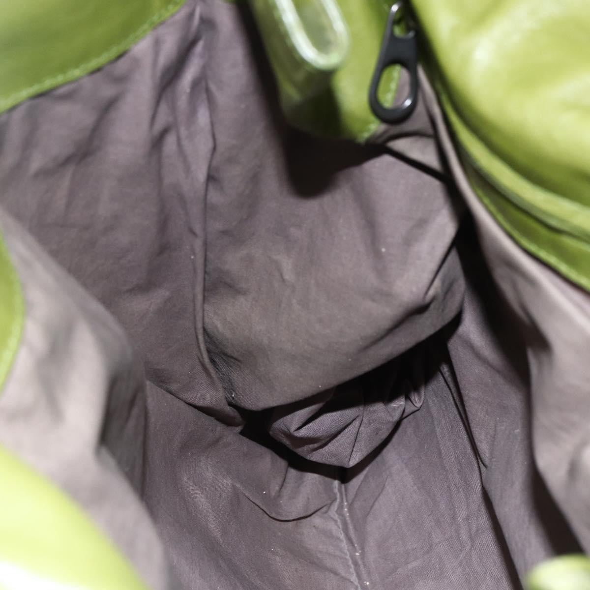 Bottega Veneta Intrecciato Leather Green Leather Shoulder Bag Bag