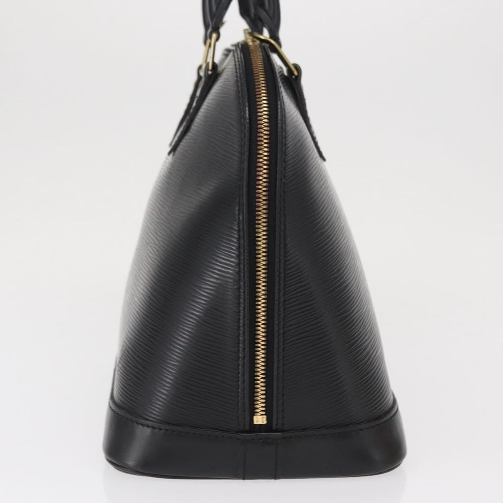 Louis Vuitton Alma Handbag Epi Leather Black Leather Handbag