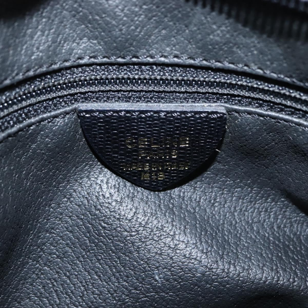 Celine Vintage Circle Logo Crossbody Bag Leather Black Leather Shoulder Bag Bag