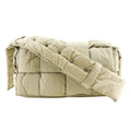 Bottega Veneta Padded Tech Cassette Crossbody Bag Intrecciato Nylon Khaki Nylon Shoulder Bag Bag