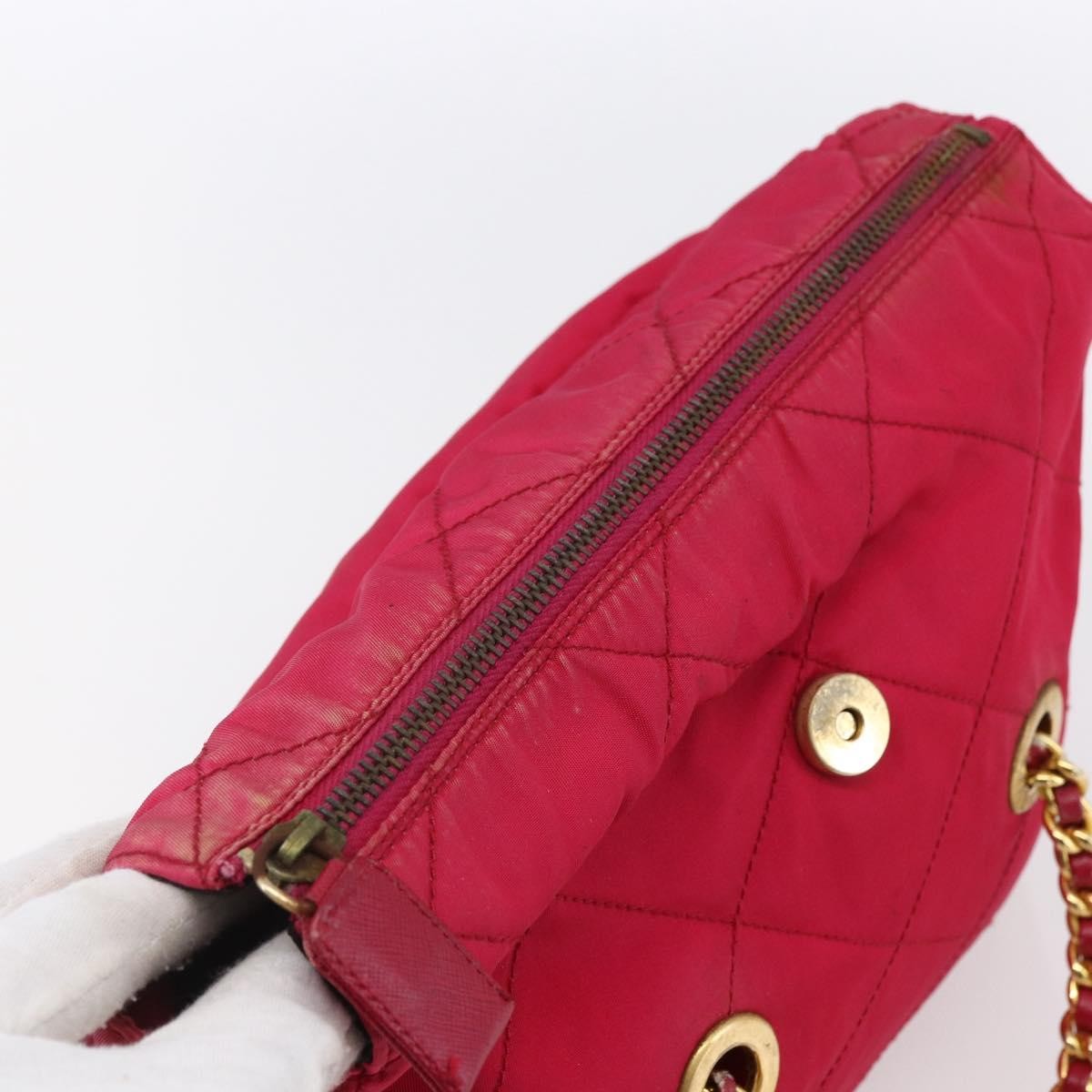 Prada Re-Edition 1995 Chain Tote Quilted Re-Nylon Pink Nylon Shoulder Bag Bag