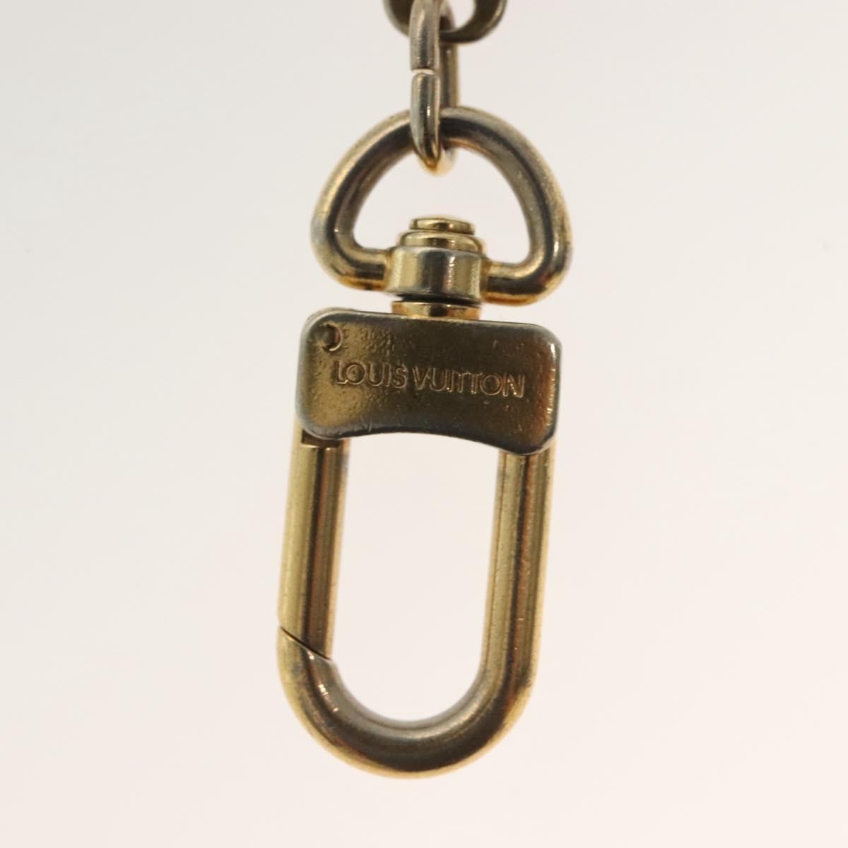 Louis Vuitton Bolt Pochette Extender Keychain Metal Gold Metal Charms And Keychains Accessory