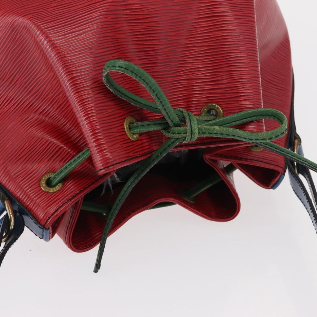 Louis Vuitton Tricolor Noe Handbag Epi Leather Red Leather Shoulder Bag