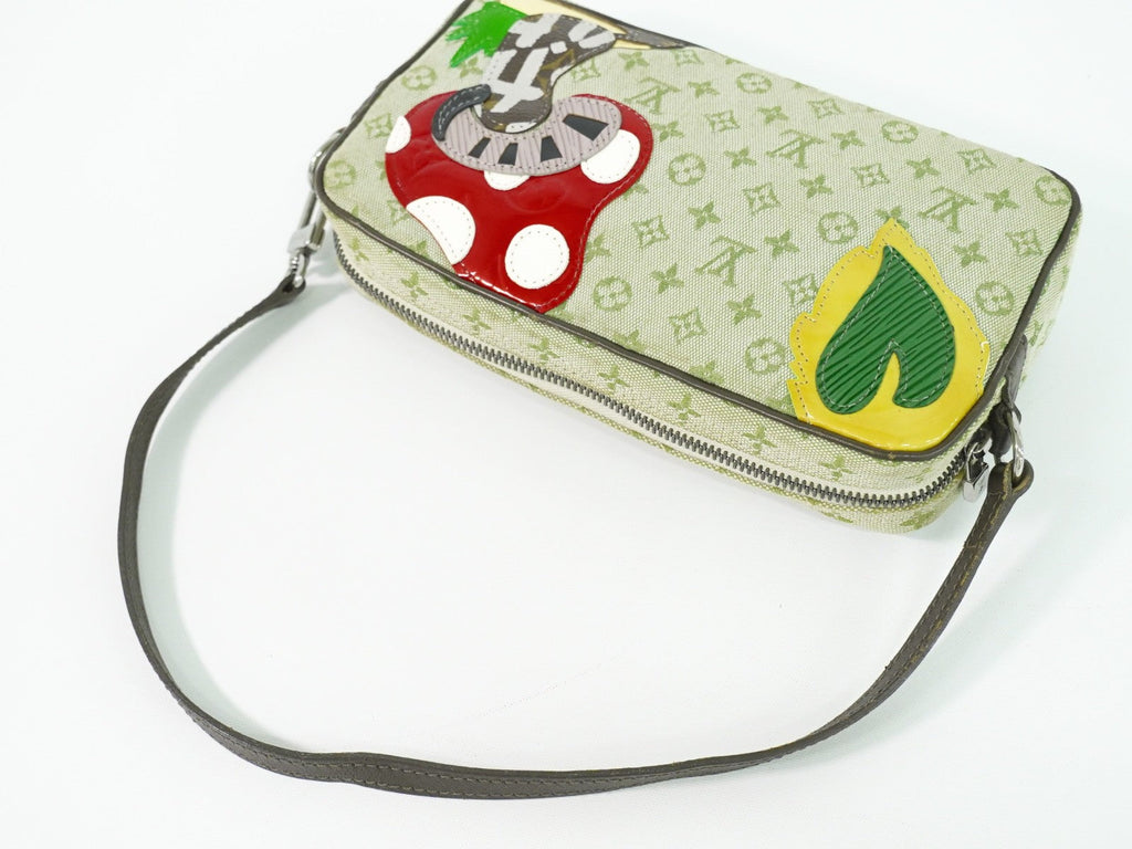 Louis Vuitton Conte De Fees Pochette Monogram Patchwork Khaki Canvas Shoulder Bag