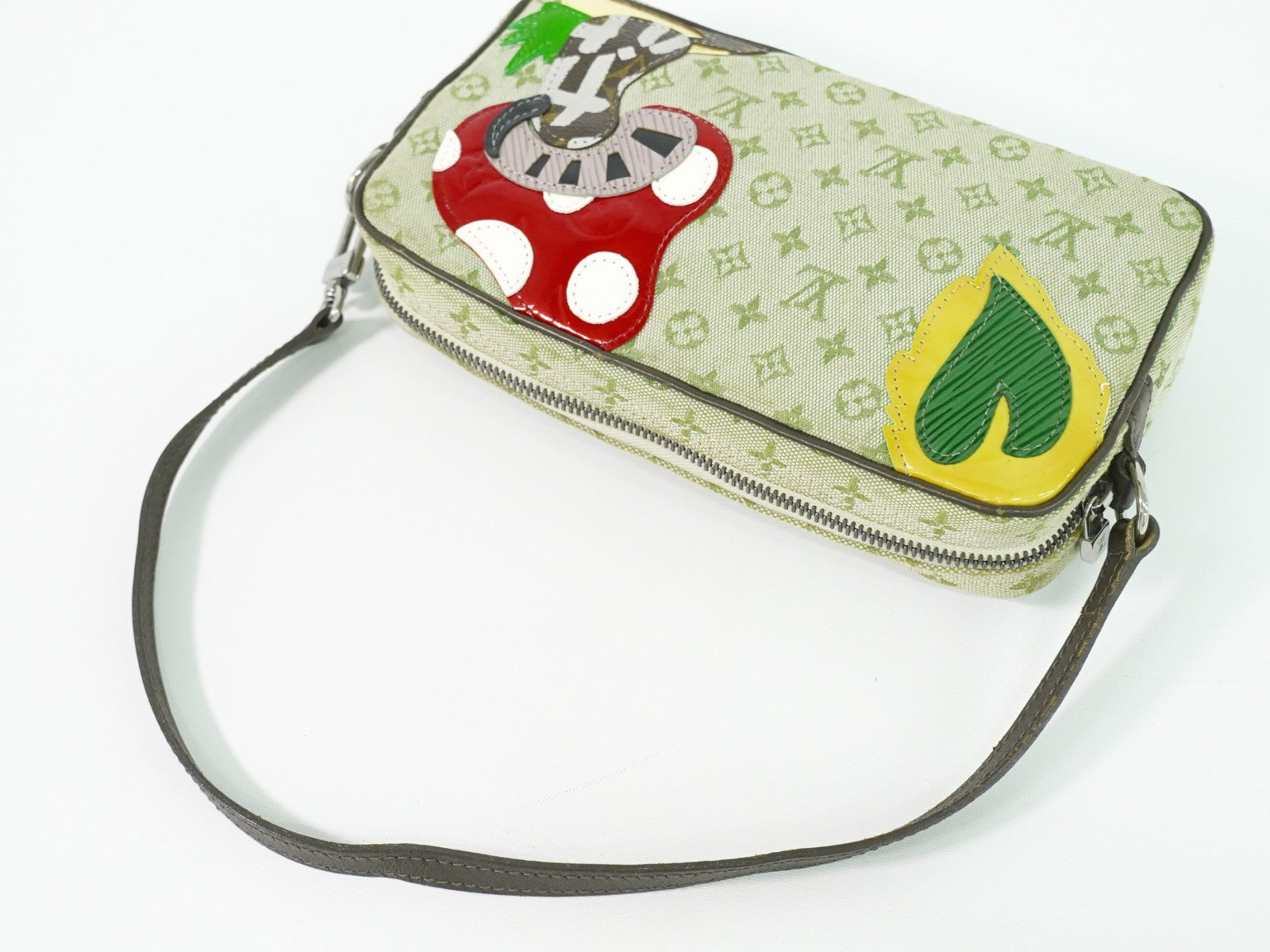 Louis Vuitton Conte De Fees Pochette Monogram Patchwork Khaki Canvas Shoulder Bag