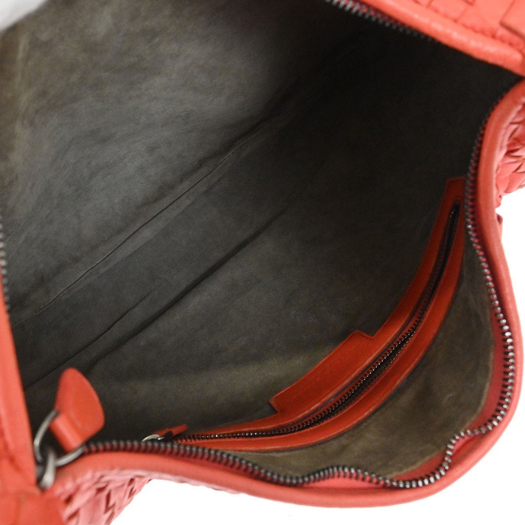 Bottega Veneta Veneta Hobo Intrecciato Nappa Pink Leather Handbag