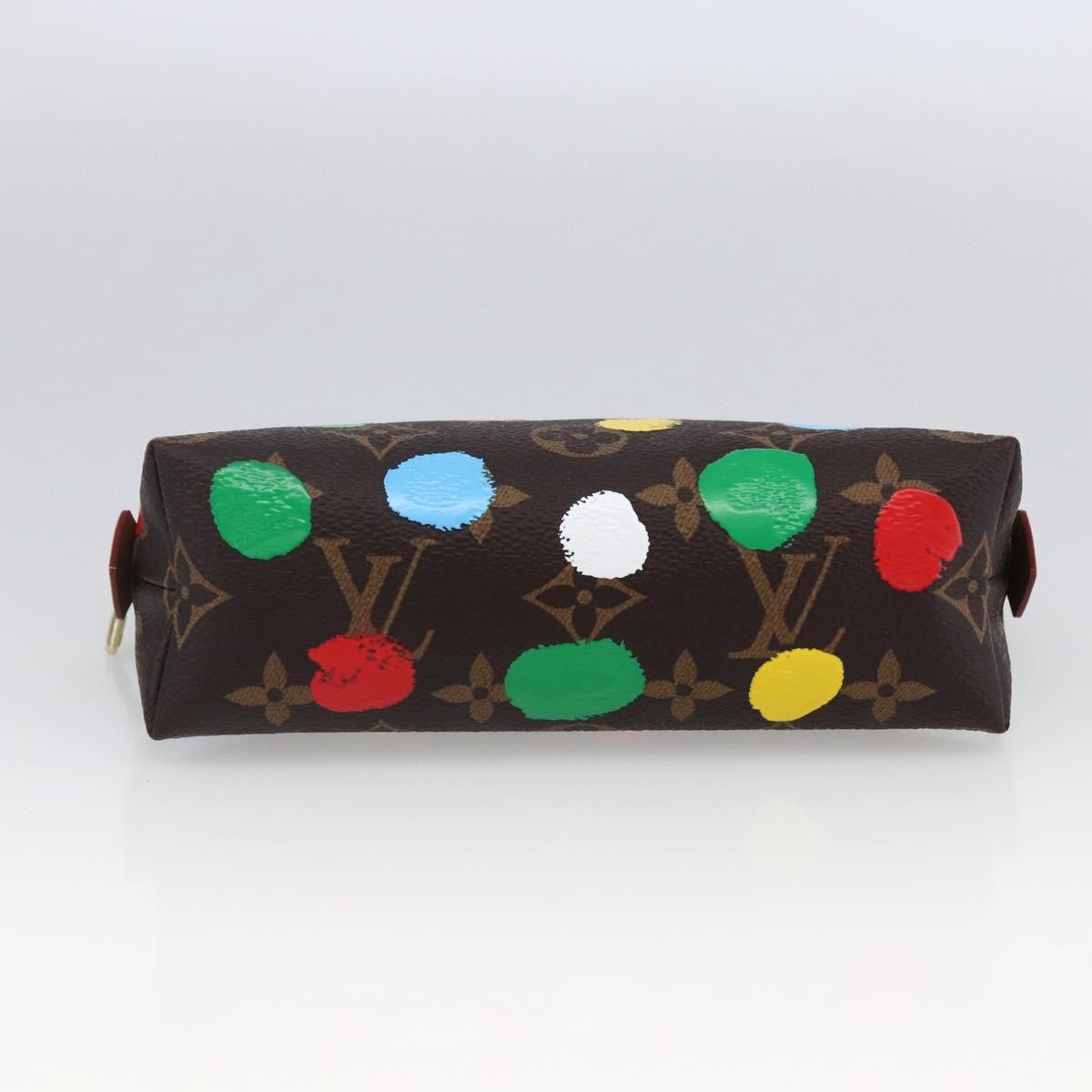 Louis Vuitton Cosmetic Pouch Yayoi Kusama Painted Dots Monogram Canvas Multicolour Canvas Clutche & Pouche Bag