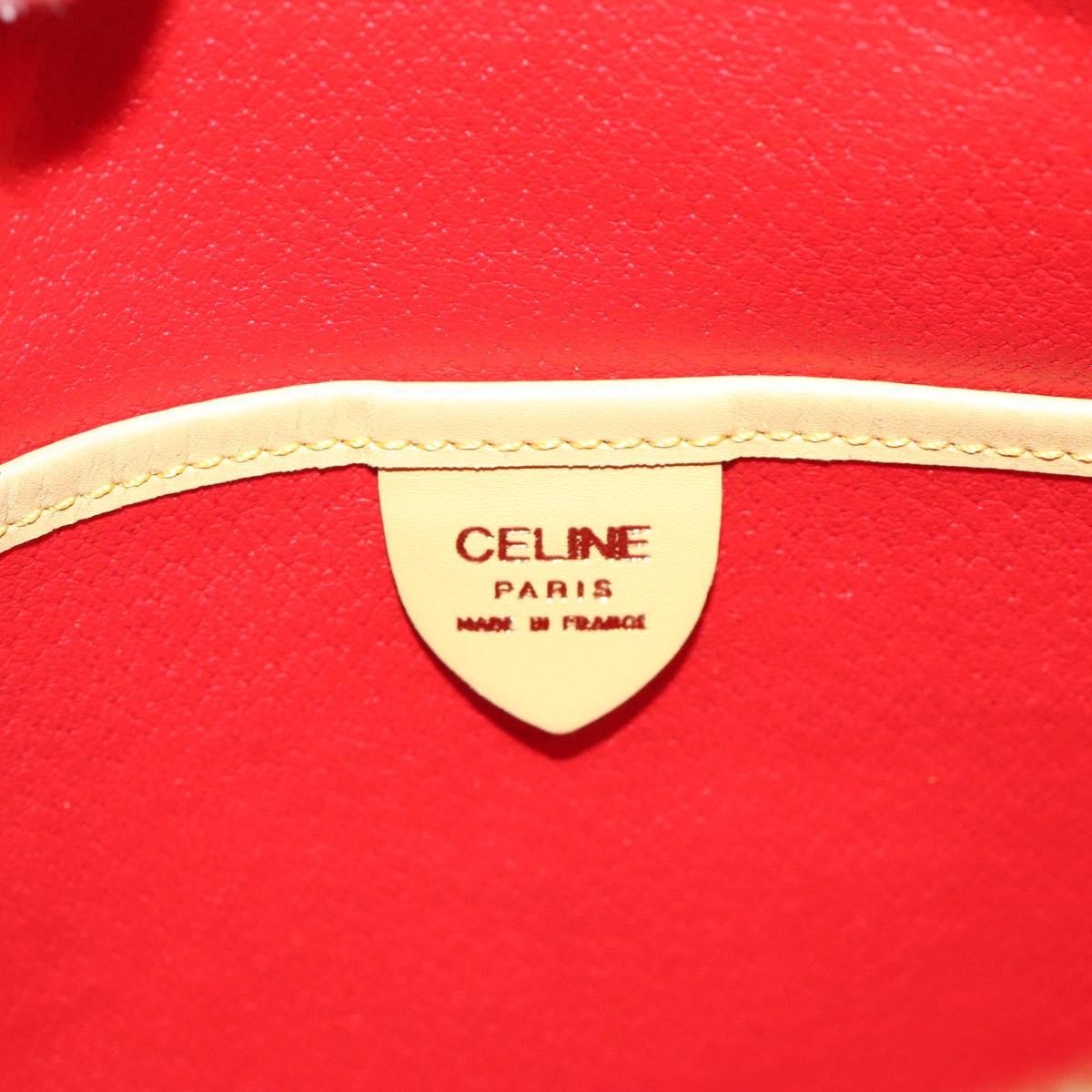 Celine Vintage Shoulder Bag Leather Yellow Leather Shoulder Bag Bag