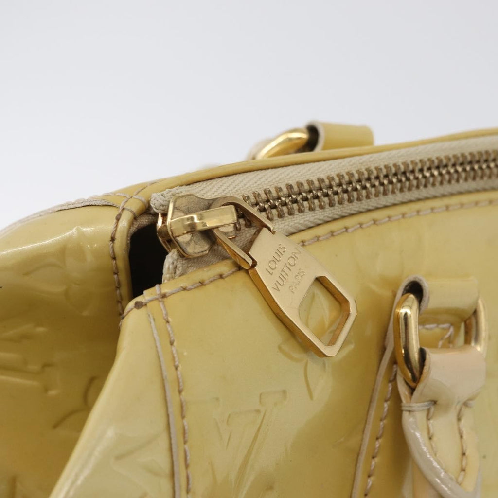Louis Vuitton Sherwood Handbag Monogram Vernis Yellow Patent_Leather Handbag
