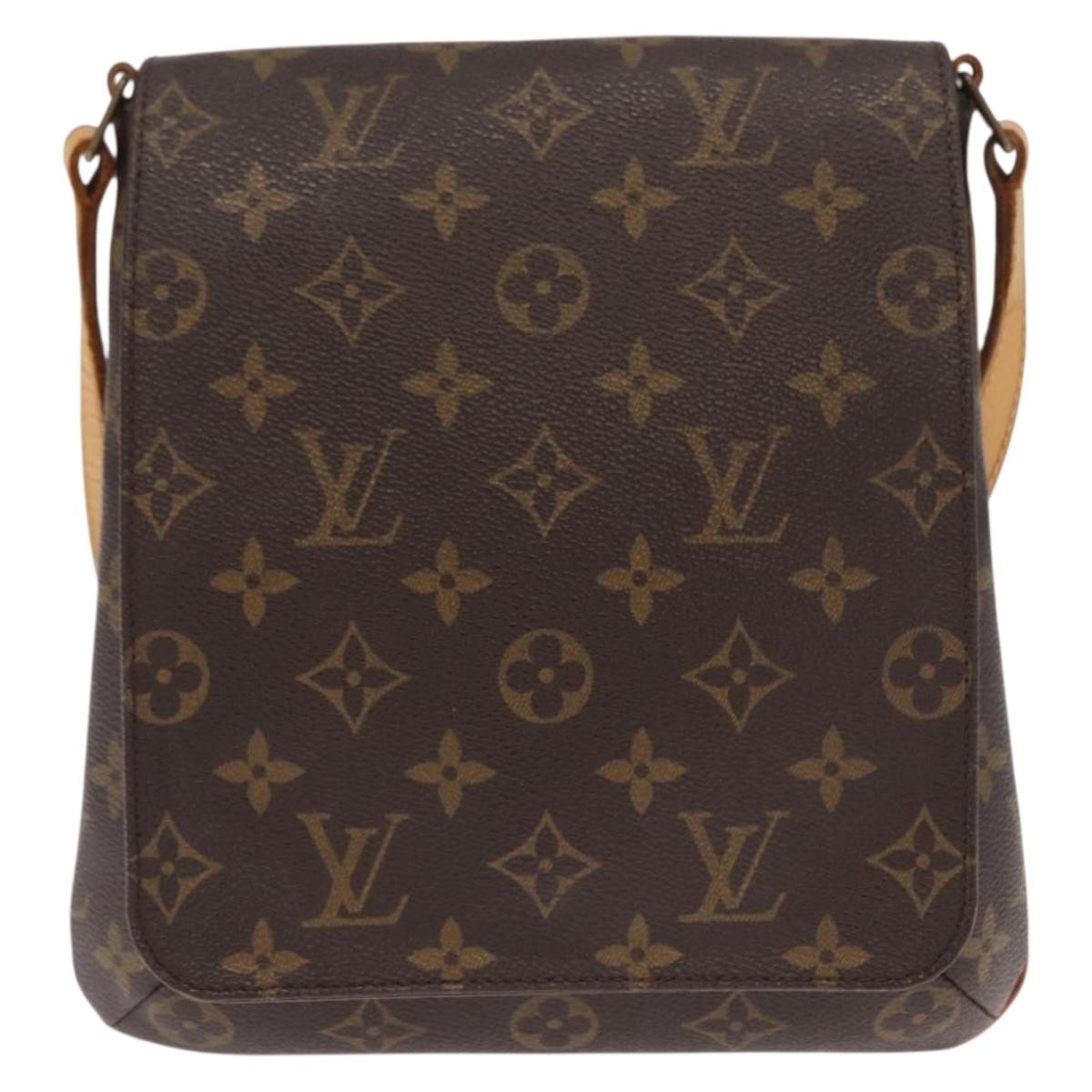 Louis Vuitton Musette Salsa Handbag Monogram Canvas Brown Canvas Shoulder Bag