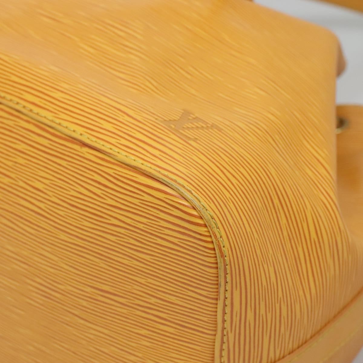 Louis Vuitton Noe Handbag Epi Leather Yellow Leather Bag