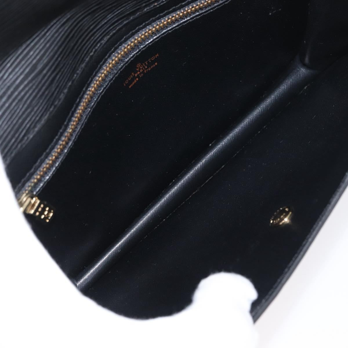 Louis Vuitton Vintage Montaigne Clutch Epi Leather Black Leather Clutche & Pouche Bag
