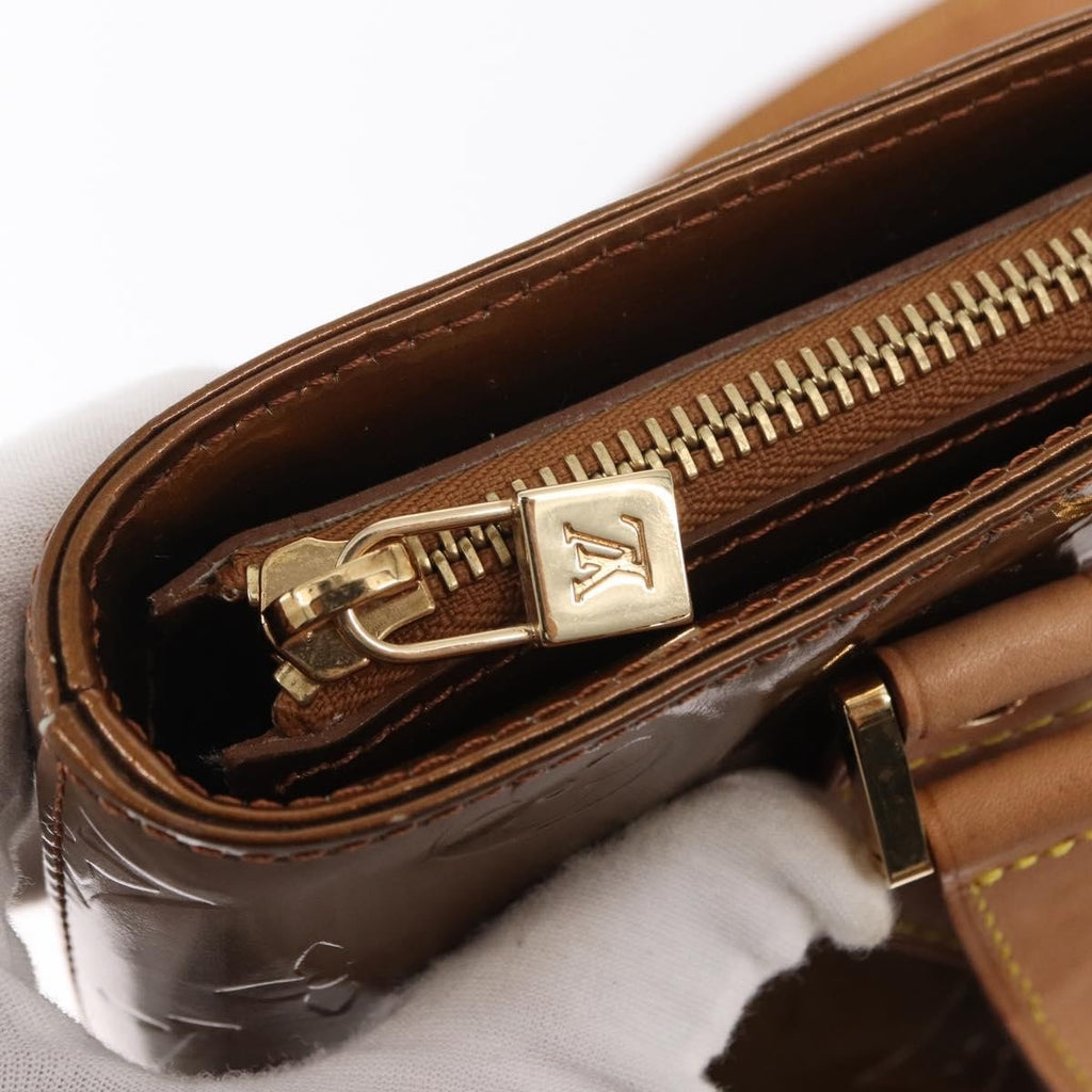 Louis Vuitton Houston Handbag Monogram Vernis Brown Patent_Leather Handbag