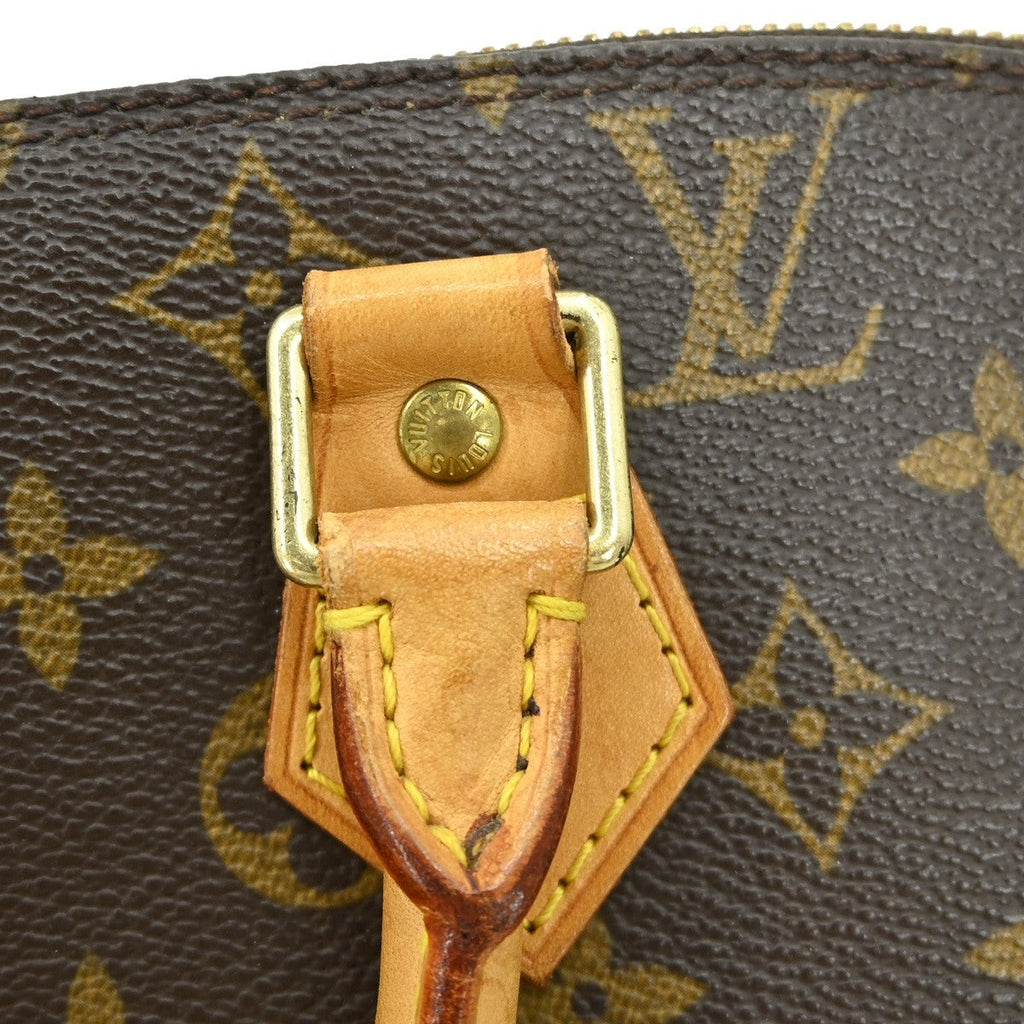 Louis Vuitton Alma Handbag Monogram Canvas Brown Canvas Handbag