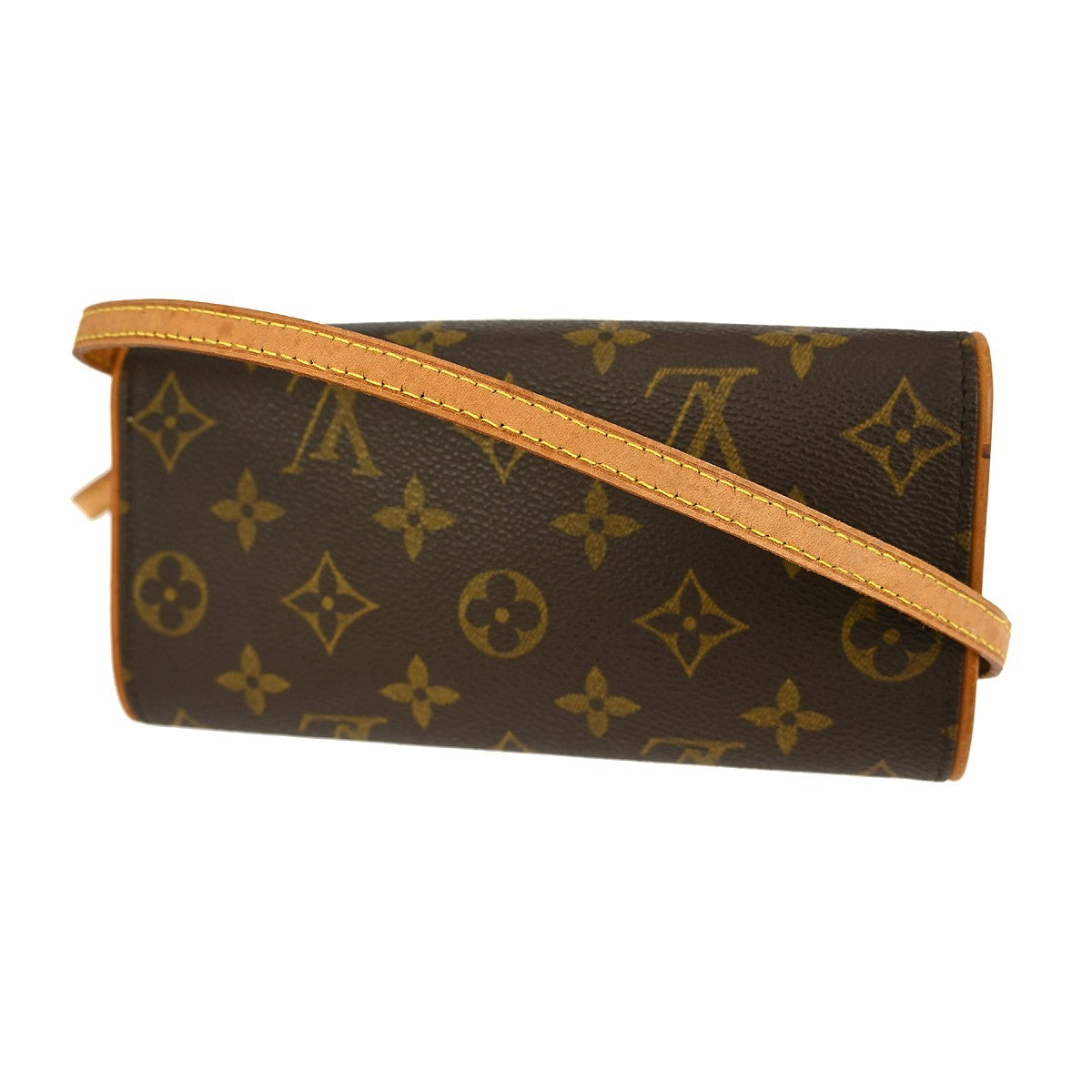 Louis Vuitton Twin Handbag Monogram Canvas Brown Canvas Clutche & Pouche Bag