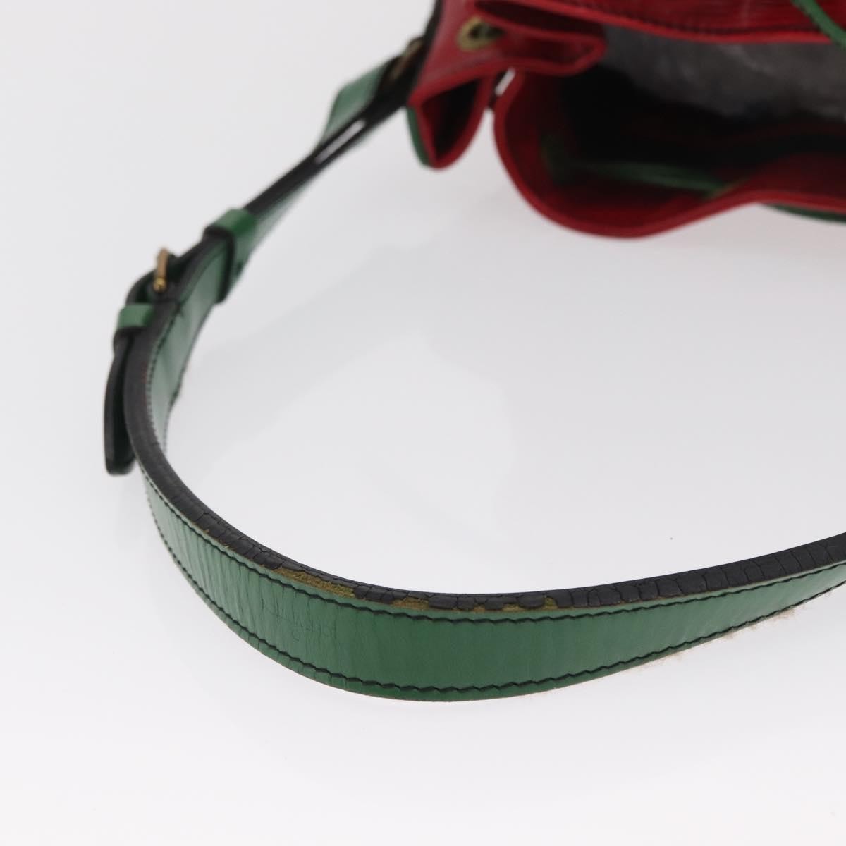 Louis Vuitton Bicolor Petit Noe Handbag Epi Leather Green Leather Shoulder Bag