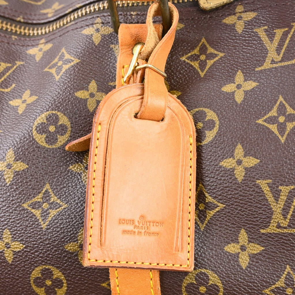 Louis Vuitton Keepall Bag Monogram Canvas Brown Canvas Travel Bag