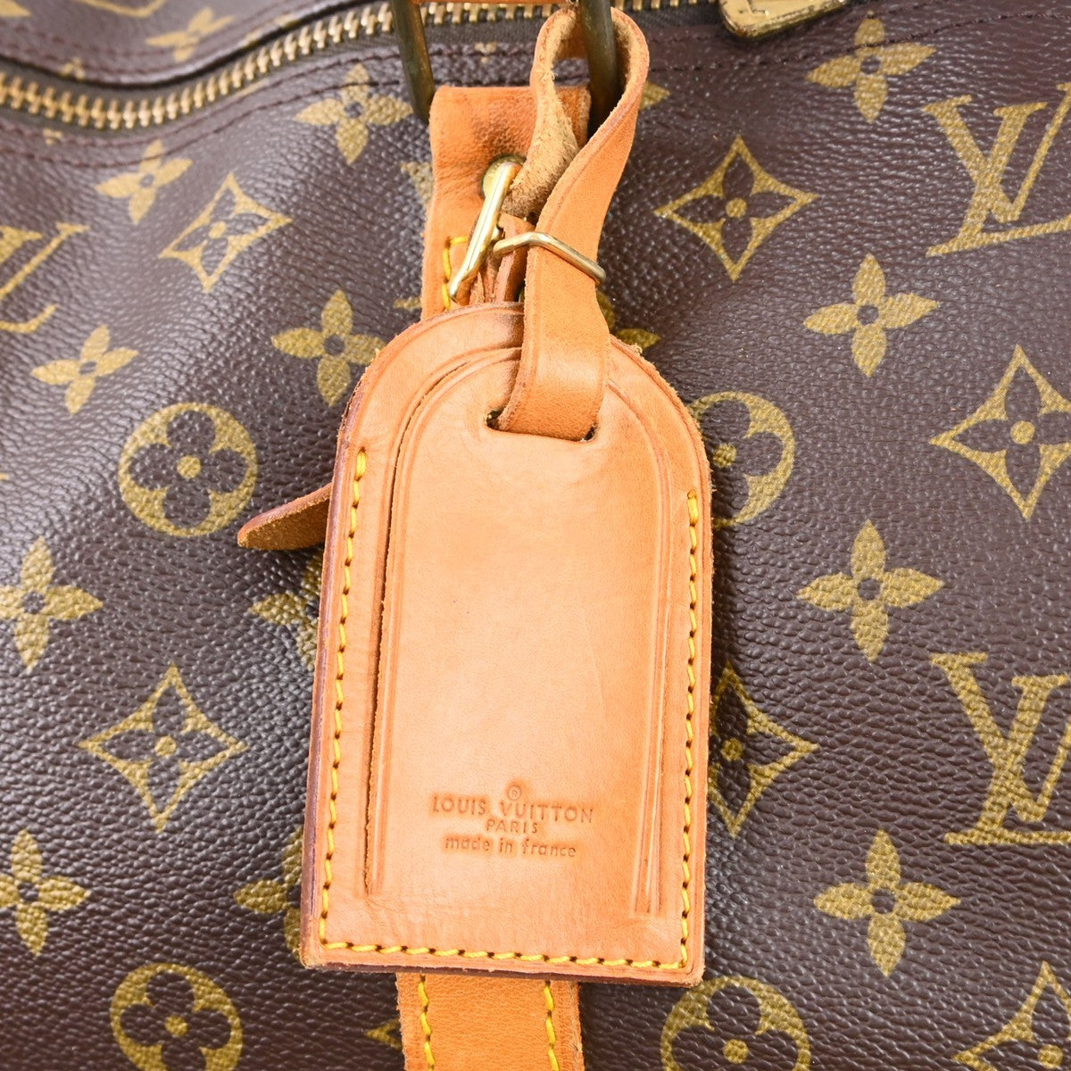 Louis Vuitton Keepall Bag Monogram Canvas Brown Canvas Travel Bag