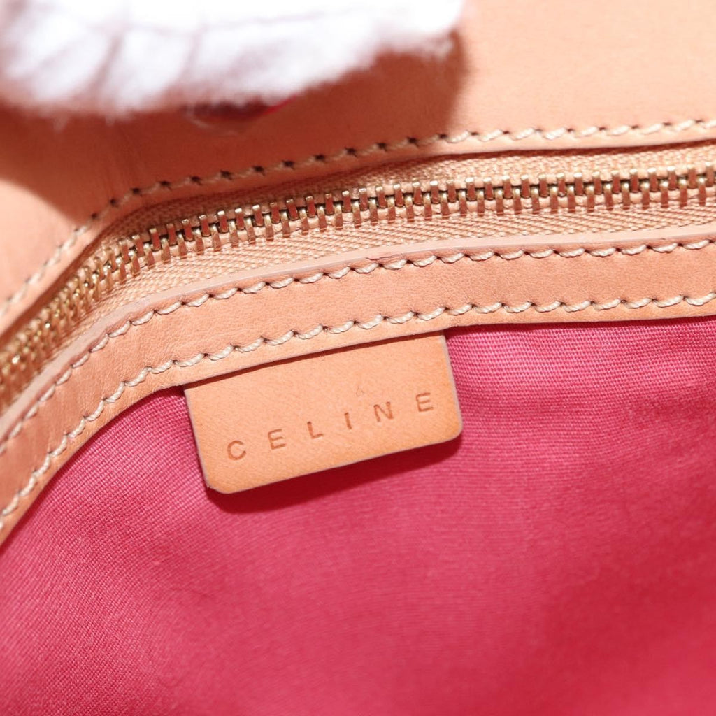 Celine C Macadam Shoulder Bag Suede Pink Suede Shoulder Bag Bag