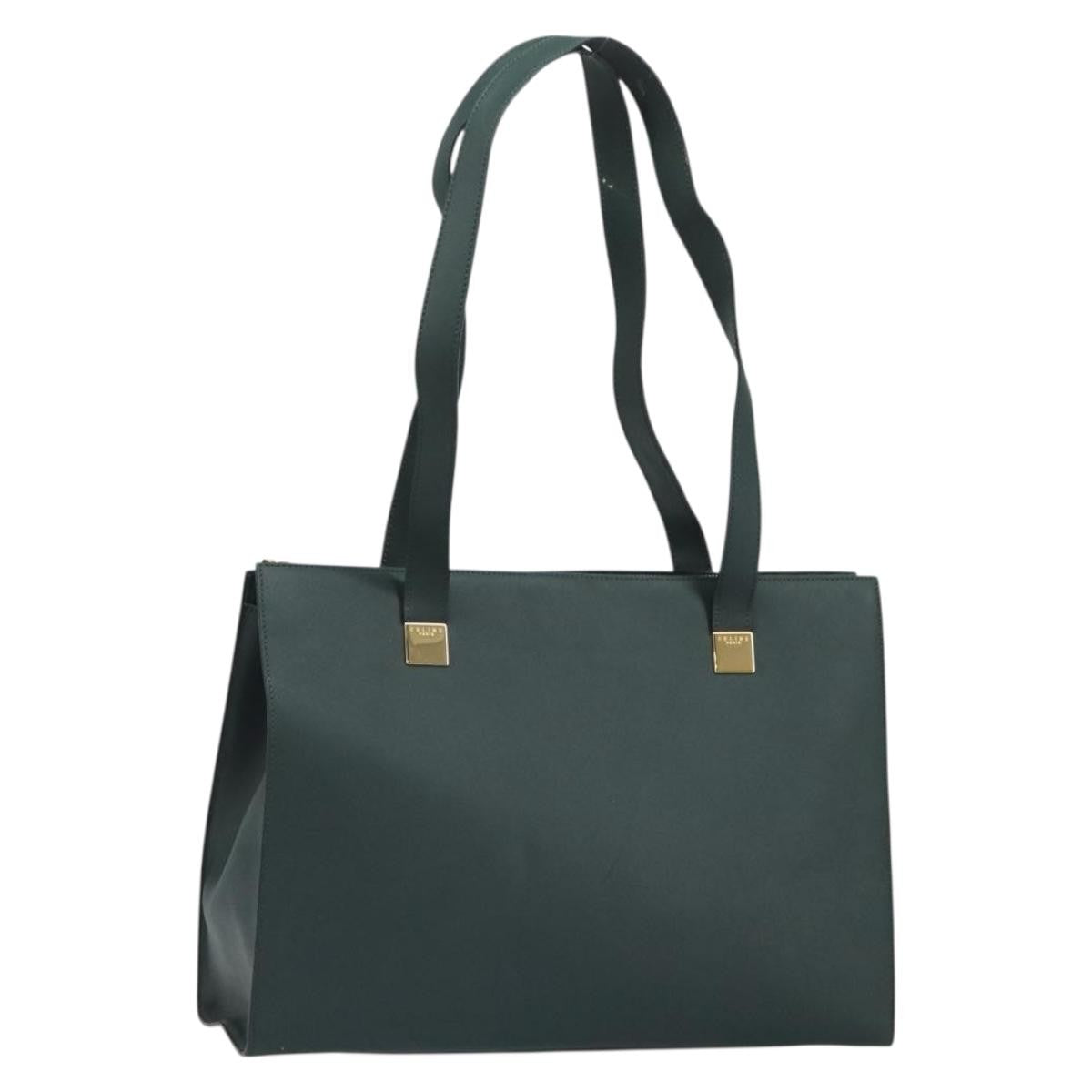 Celine Tote Bag Leather Green Leather Tote Bag Bag