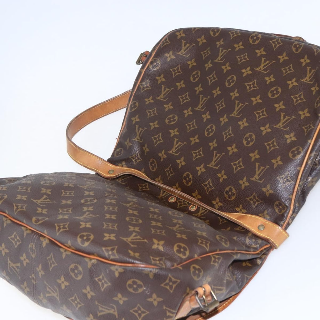 Louis Vuitton Saumur Handbag Monogram Canvas Brown Canvas Shoulder Bag