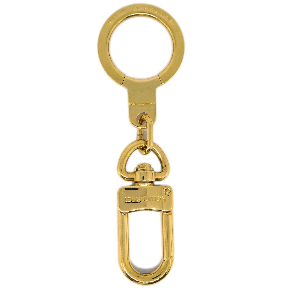 Louis Vuitton Bolt Pochette Extender Keychain Metal Gold Gold_Plated Charms And Keychains Accessory