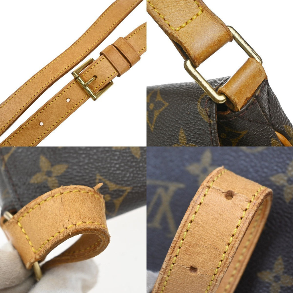 Louis Vuitton Musette Handbag Monogram Canvas Brown Canvas Shoulder Bag