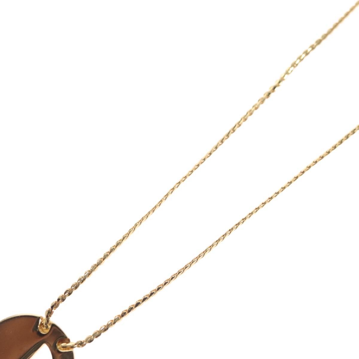 Christian Dior Cd Pendant Necklace Metal And Crystals Gold Metal Necklace Jewelry (Pre-Owned)