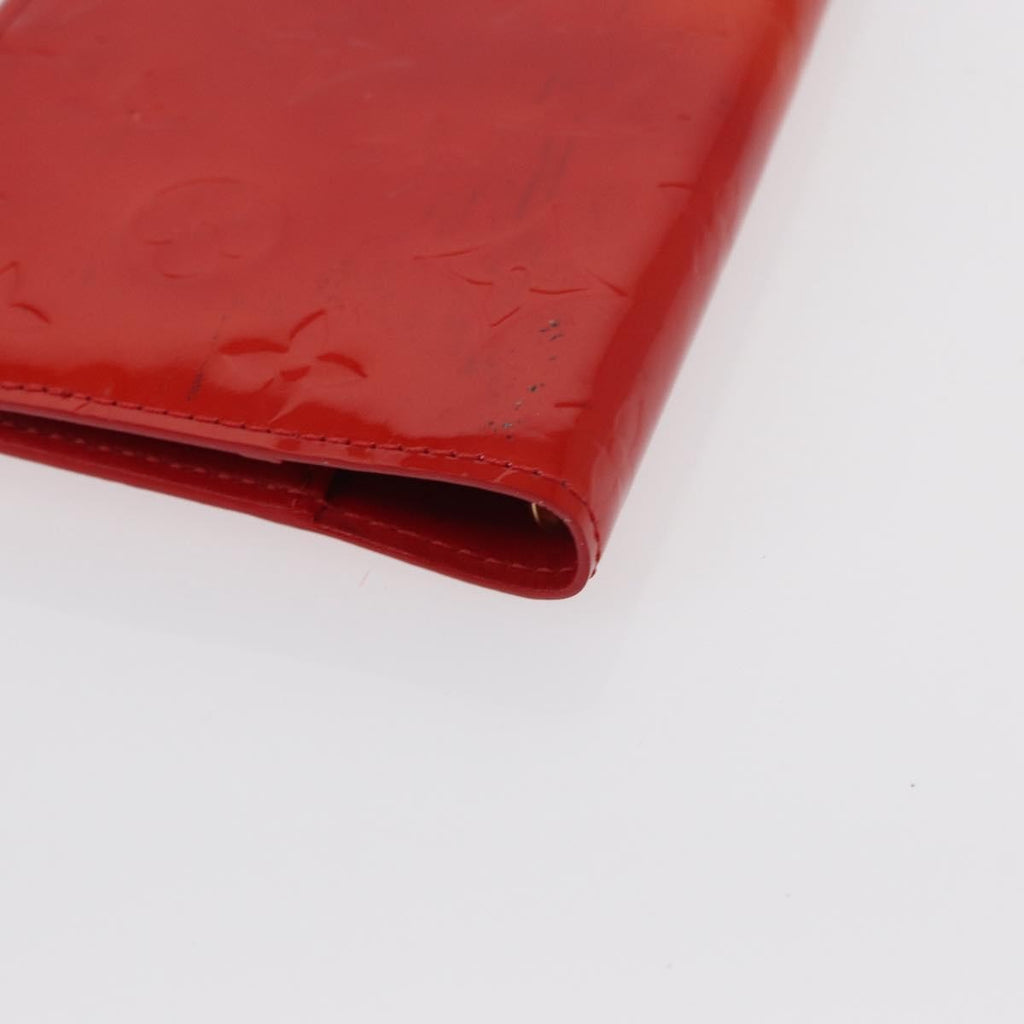 Louis Vuitton Agenda Cover Patent Leather Red Patent_Leather Toiletry Case Accessory