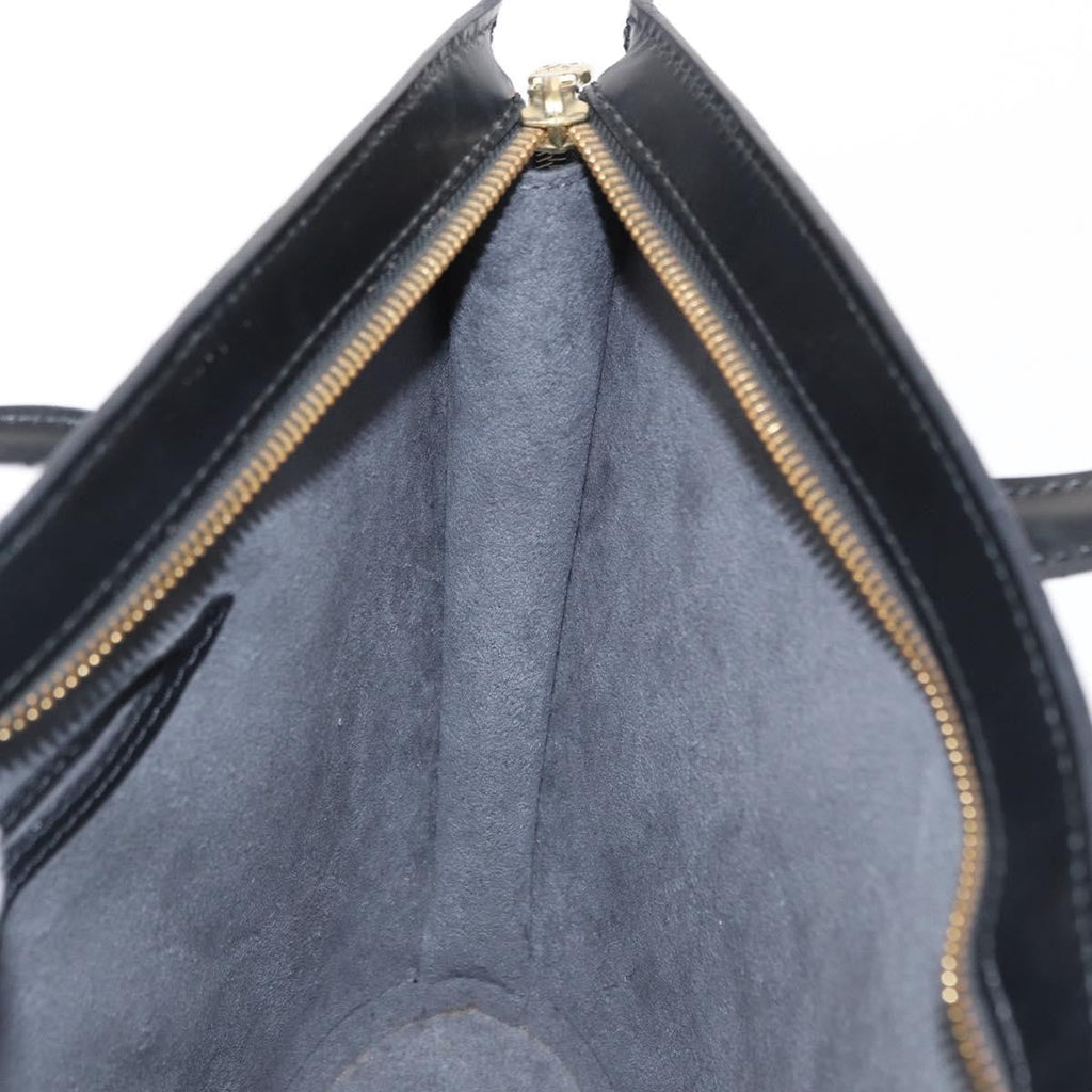 Louis Vuitton Saint Jacques Handbag Epi Leather Black Leather Handbag