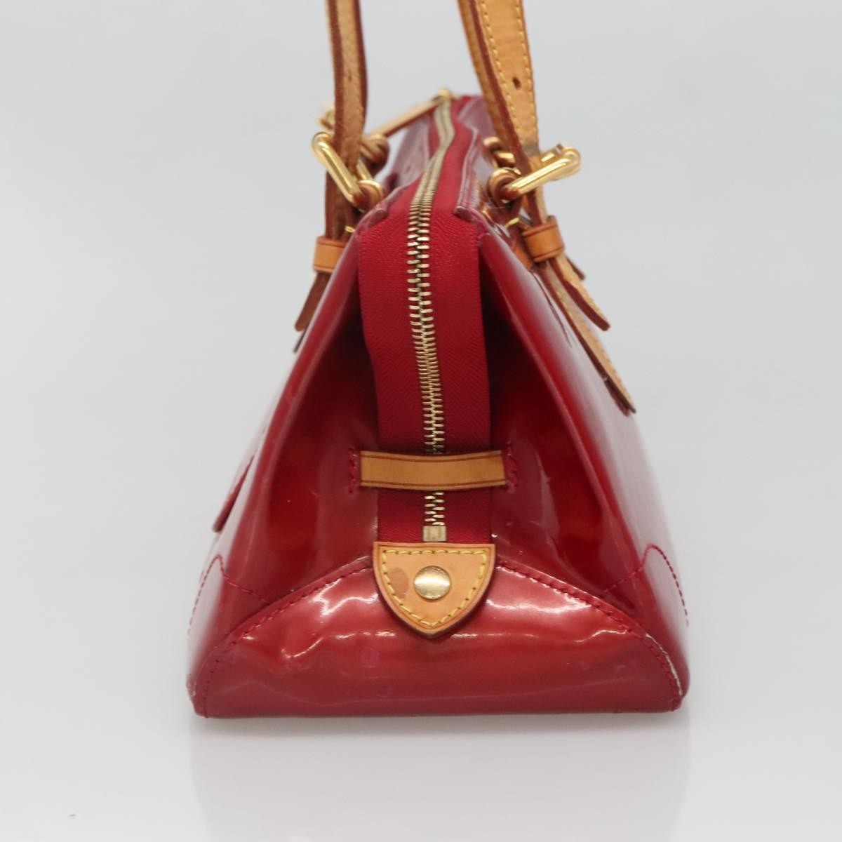 Louis Vuitton Rosewood Avenue Handbag Monogram Vernis Red Patent_Leather Handbag