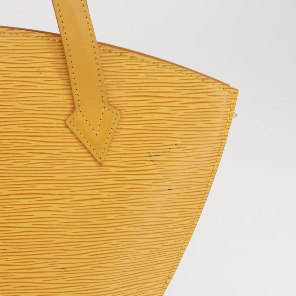 Louis Vuitton Saint Jacques Handbag Epi Leather Yellow Leather Handbag
