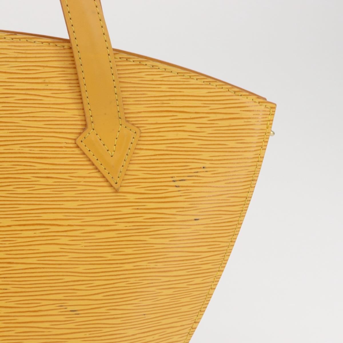 Louis Vuitton Saint Jacques Handbag Epi Leather Yellow Leather Handbag