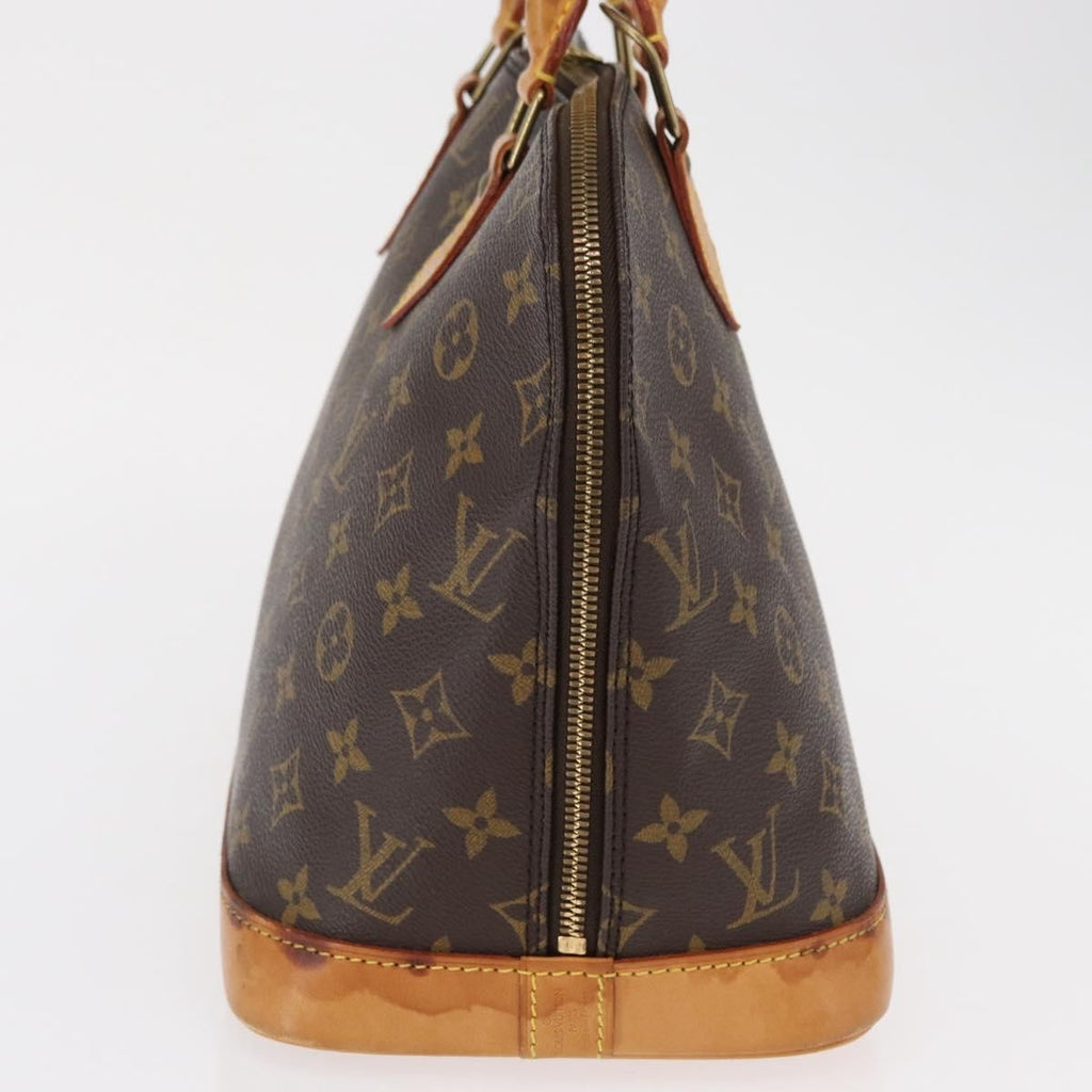 Louis Vuitton Alma Handbag Monogram Canvas Brown Canvas Handbag