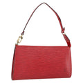 Louis Vuitton Pochette Accessoires Epi Leather Red Leather Clutche & Pouche Bag