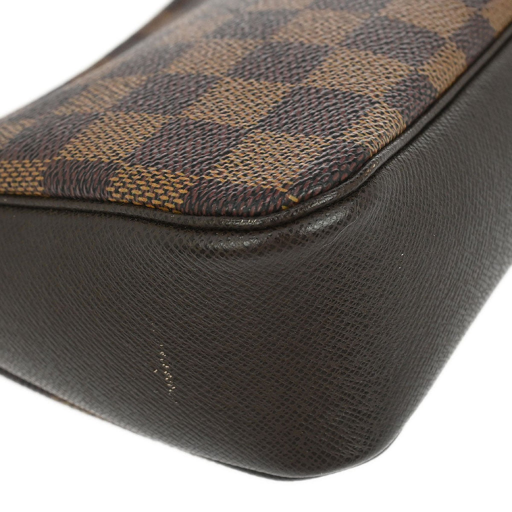 Louis Vuitton Trousse Make Up Bag Damier Canvas Brown Canvas Clutche & Pouche Bag