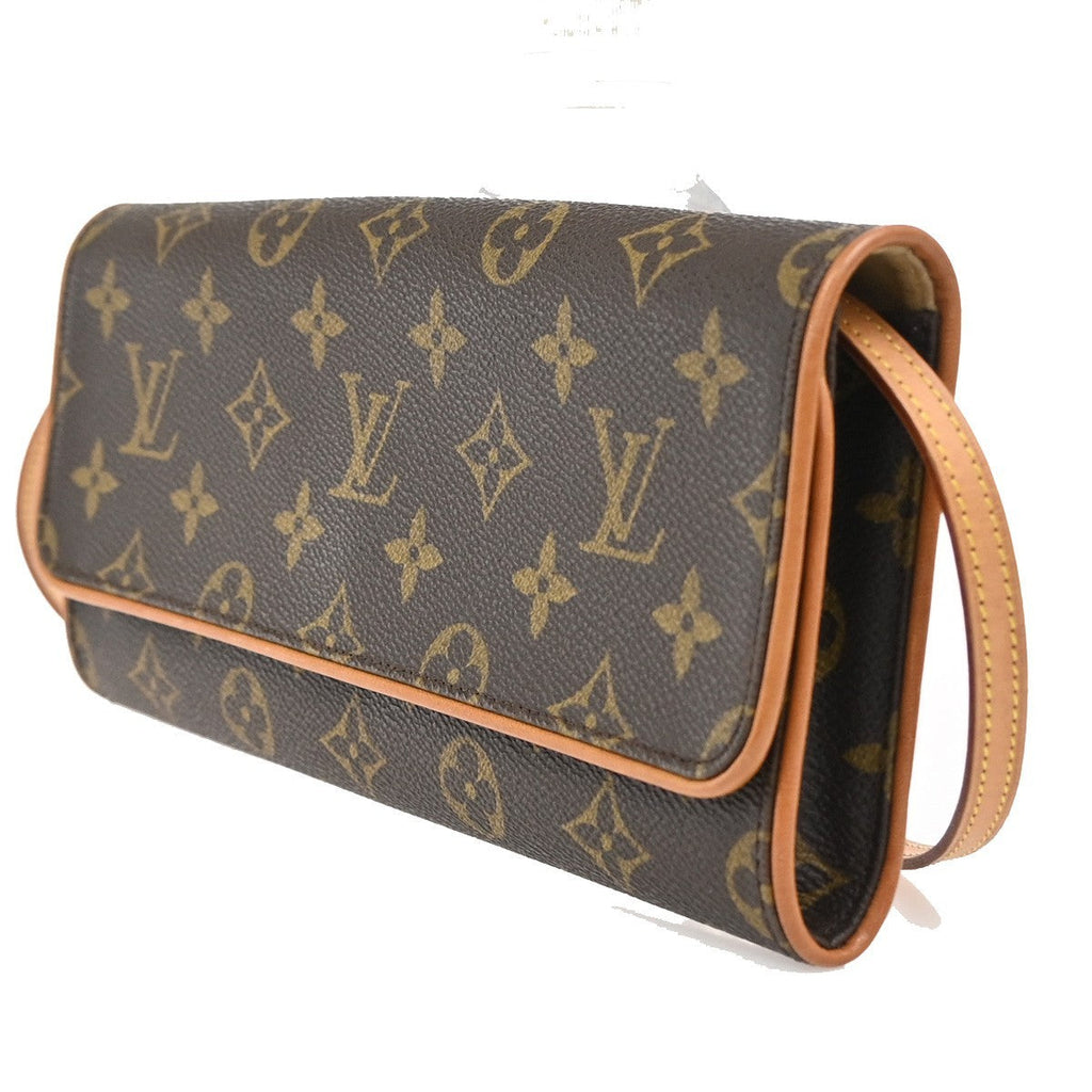 Louis Vuitton Twin Handbag Monogram Canvas Brown Canvas Clutche & Pouche Bag