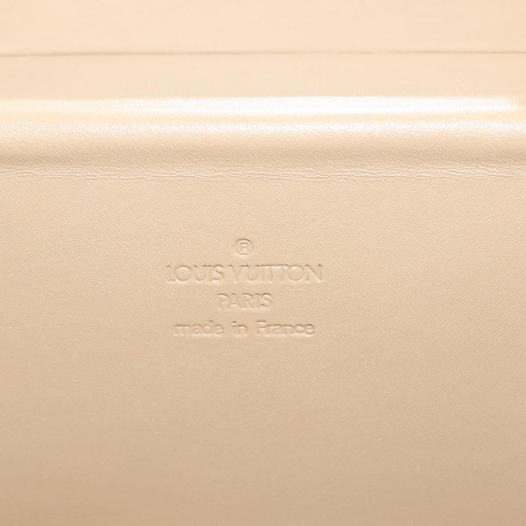 Louis Vuitton Bleecker Box Bag Monogram Vernis Beige Patent_Leather Clutche & Pouche Bag