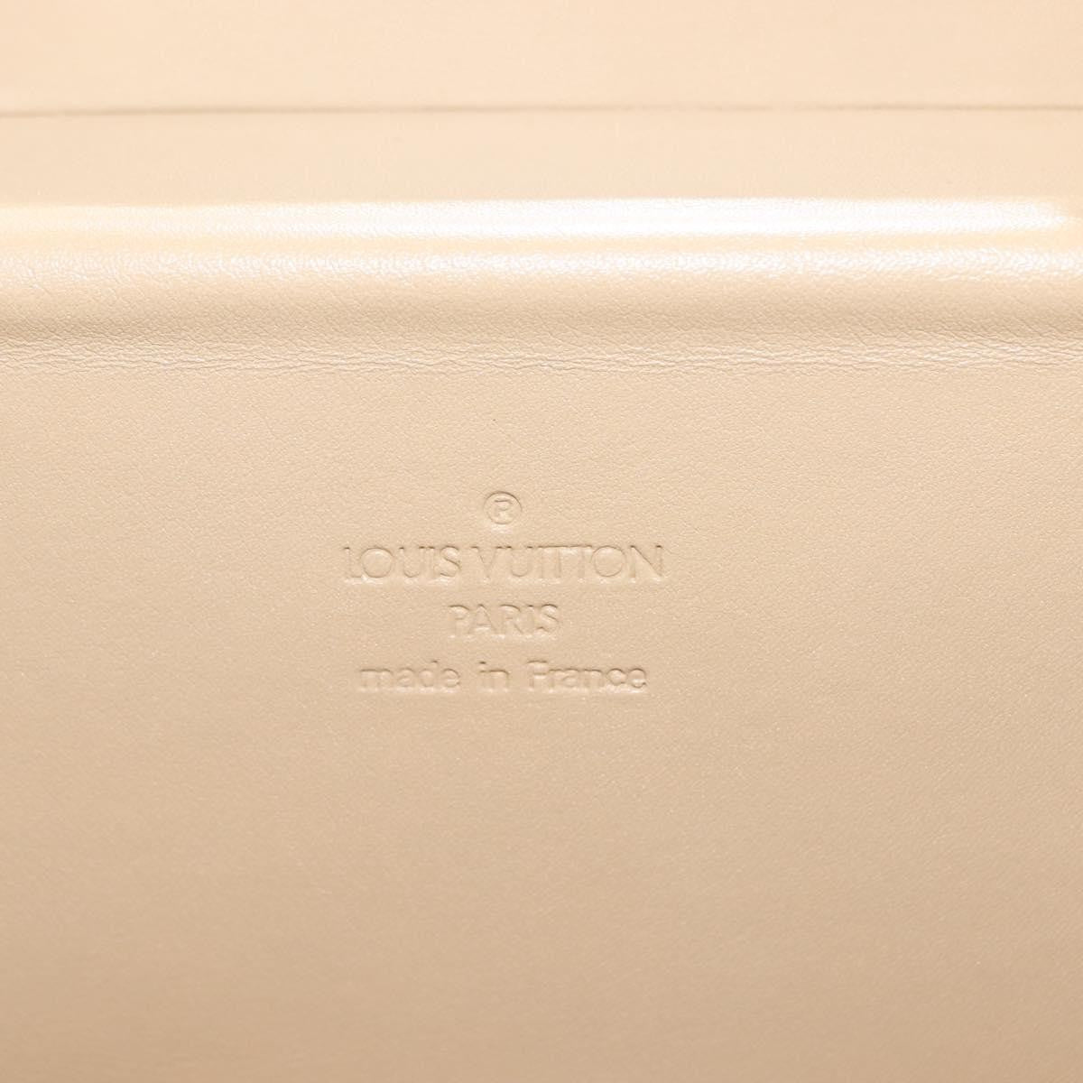 Louis Vuitton Bleecker Box Bag Monogram Vernis Beige Patent_Leather Clutche & Pouche Bag