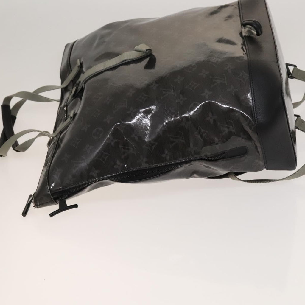 Louis Vuitton Zipped Tote Limited Edition Monogram Eclipse Glaze Canvas Black Canvas Backpack Bag