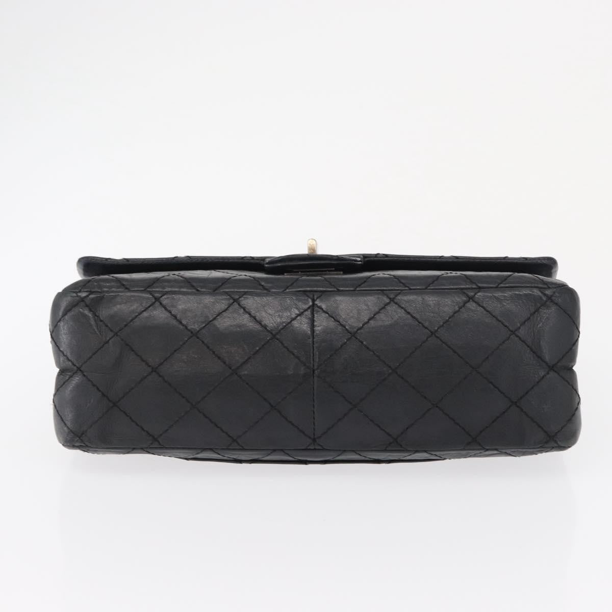 Chanel Reissue 2.55 Flap Bag Quilted Aged Calfskin Black Leather Shoulder Bag Bag