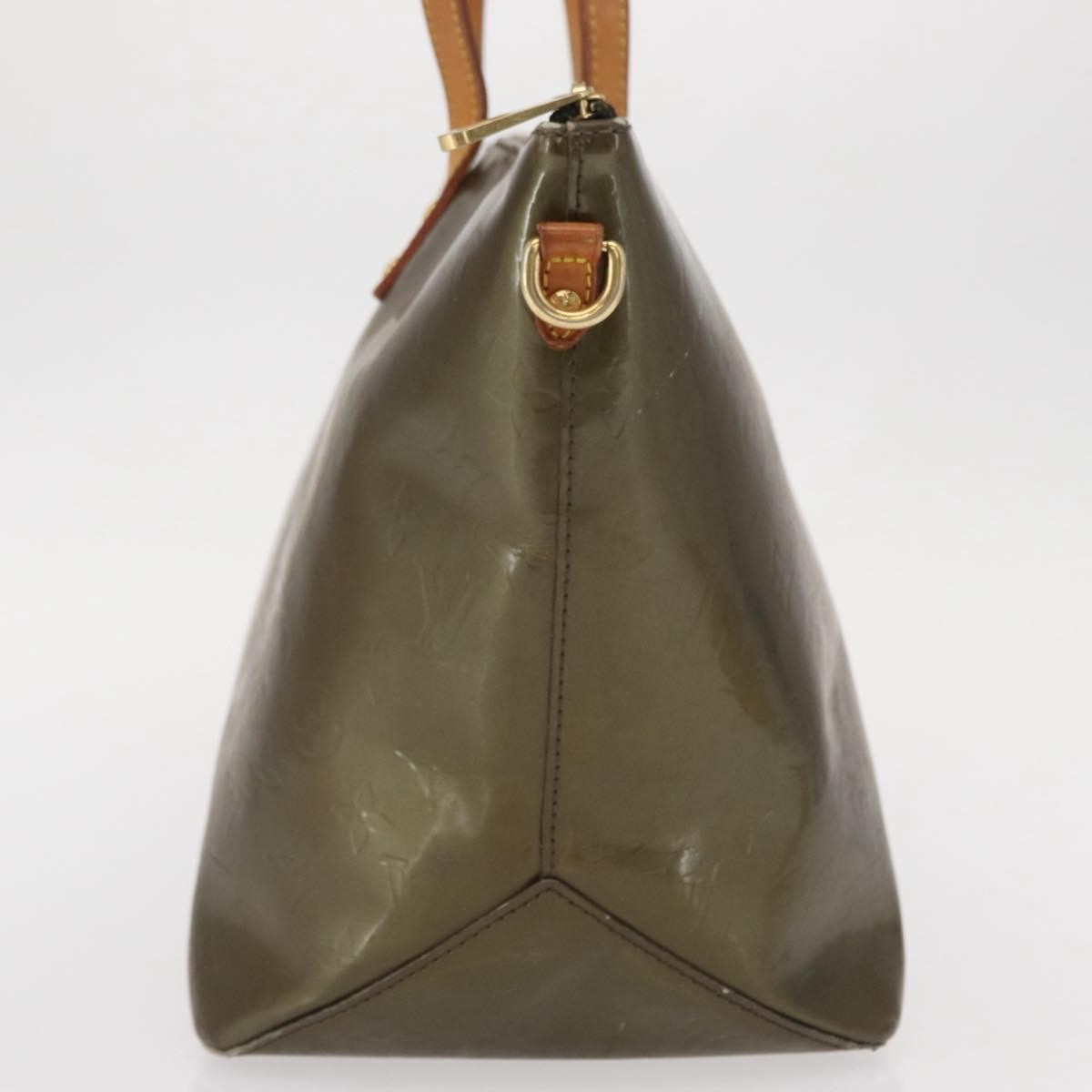 Louis Vuitton Bellevue Handbag Monogram Vernis Brown Patent_Leather Tote Bag