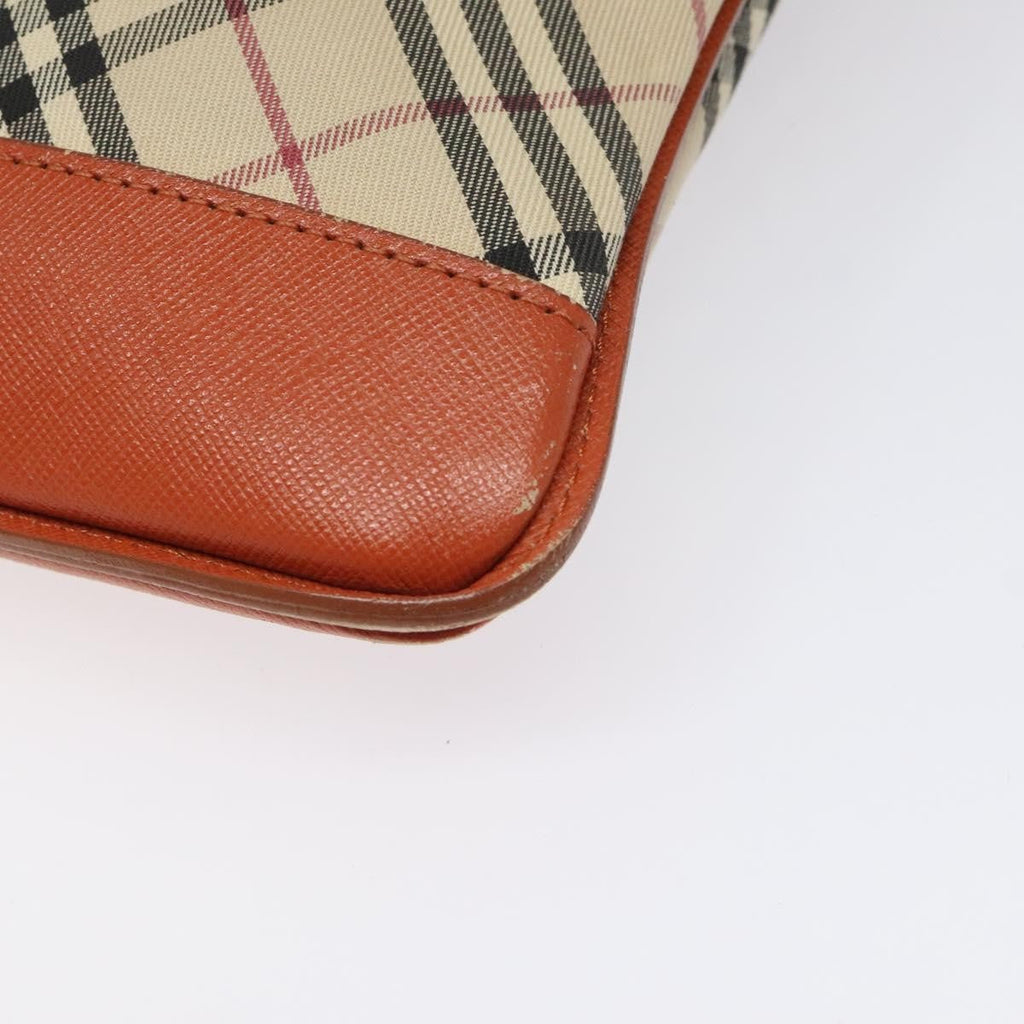 Burberry Nova Check Shoulder Bag Canvas And Leather Beige Canvas Shoulder Bag