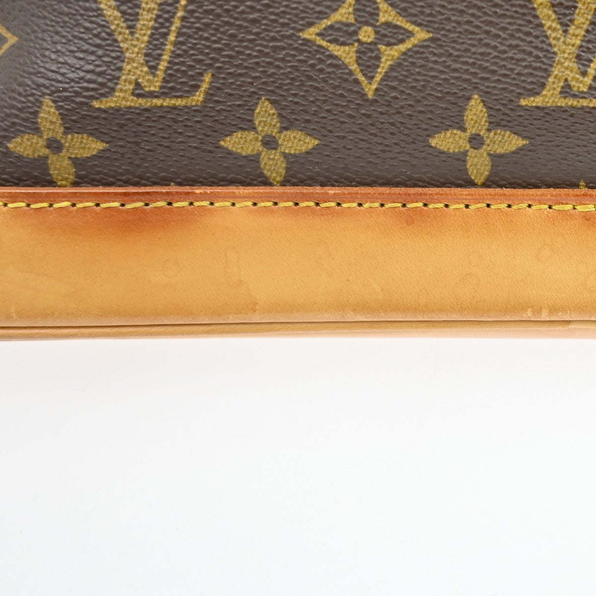 Louis Vuitton Alma Handbag Monogram Canvas Brown Canvas Handbag