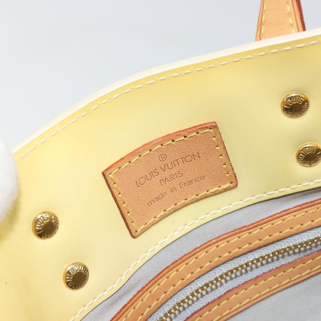 Louis Vuitton Reade Handbag Monogram Vernis Yellow Patent_Leather Handbag